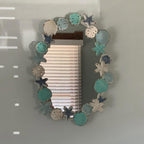 Aqua Shells & Starfish Wall Mirror