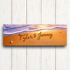 Seaside Romance Personalized Stretched Canvas - Small