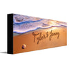 Seaside Romance Personalized Stretched Canvas - Small