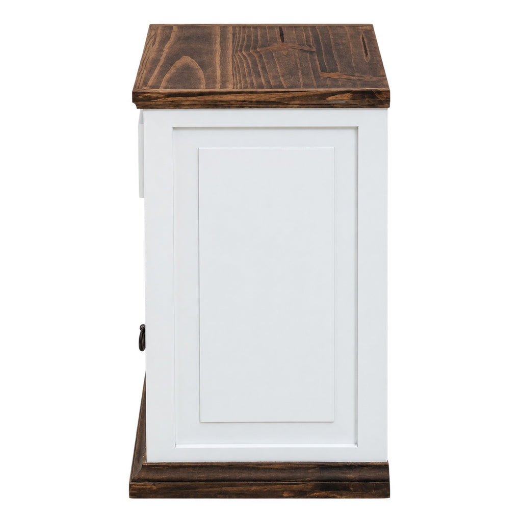 Classic White Nightstand - Left