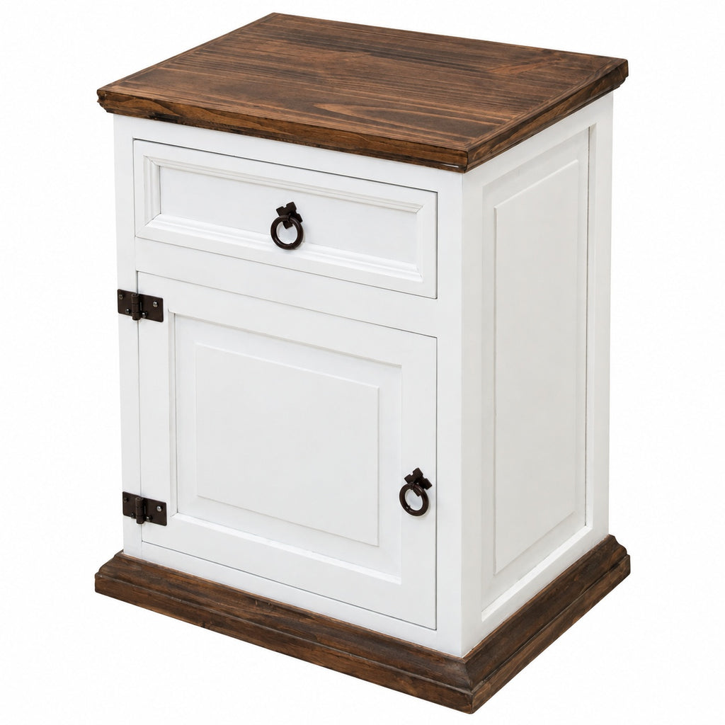 Classic White Nightstand - Left