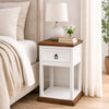 Classic White Open Nightstand