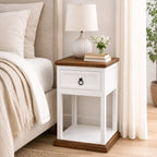 Classic White Open Nightstand