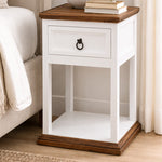 Classic White Open Nightstand