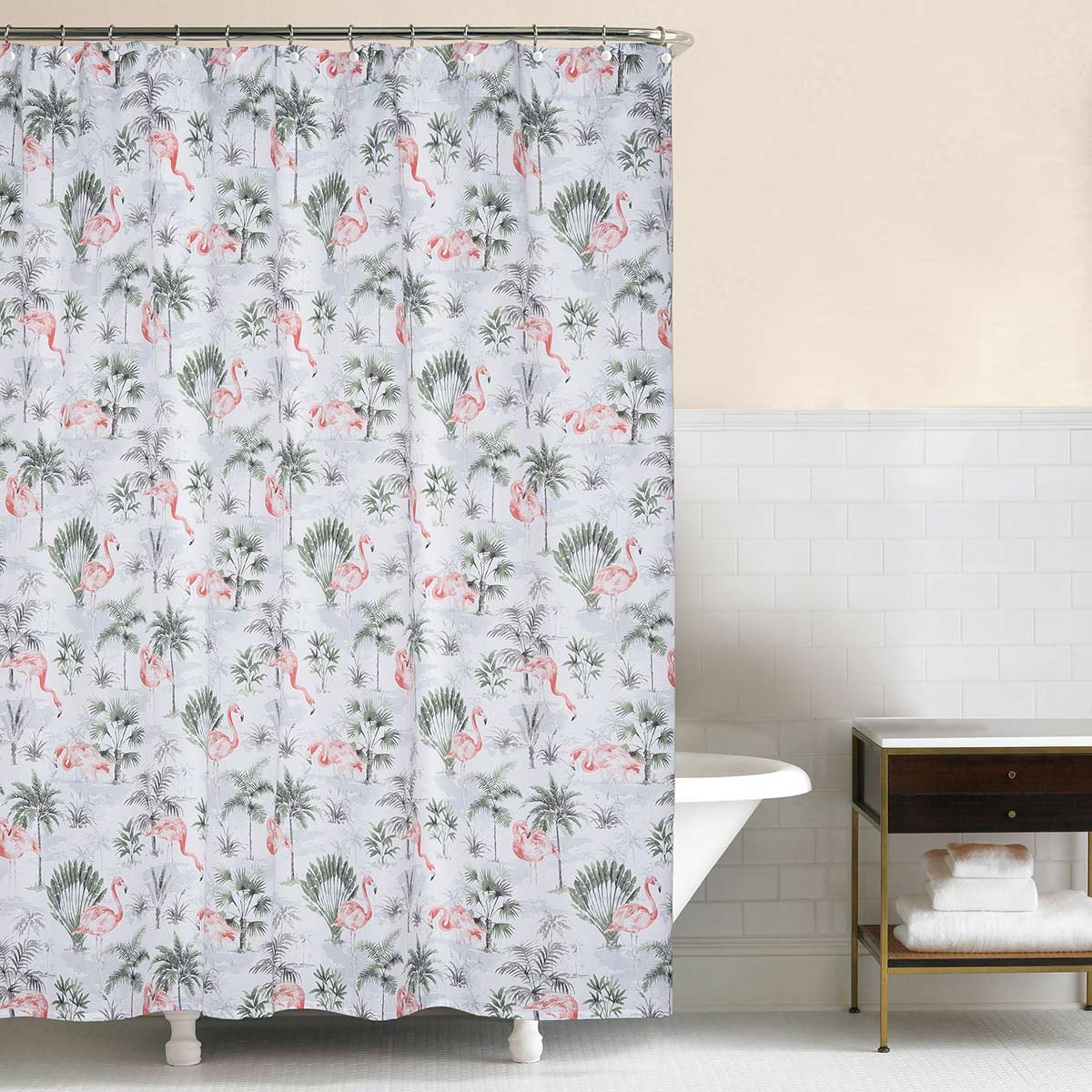 Flamingo Island Shower Curtain