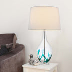 Crystalline Blue Table Lamp