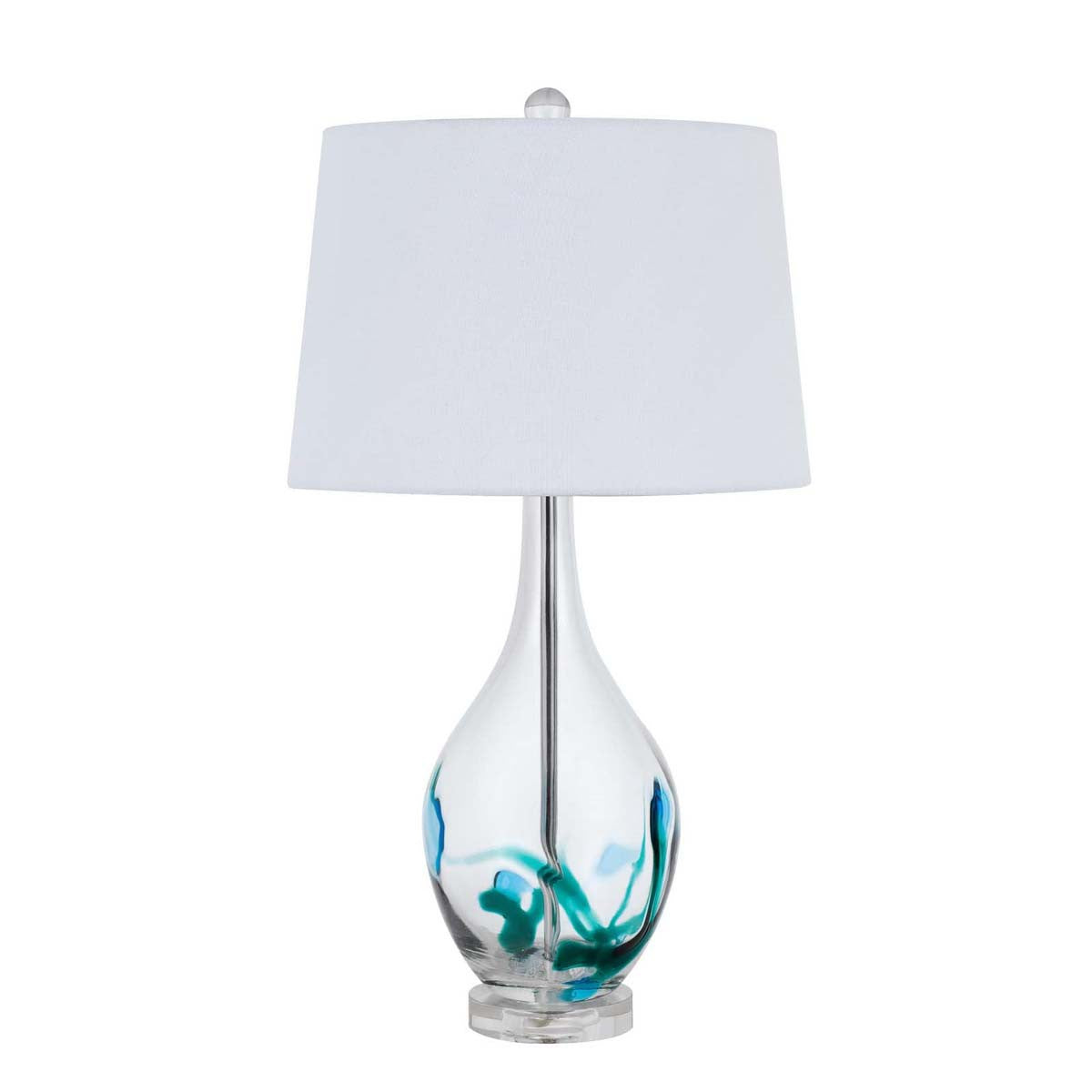 Crystalline Blue Table Lamp