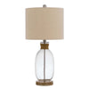 Wide Bubble Glass Rope Table Lamp