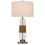 Slim Bubble Glass Rope Table Lamp