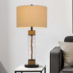Sandy Burlap Table Lamp