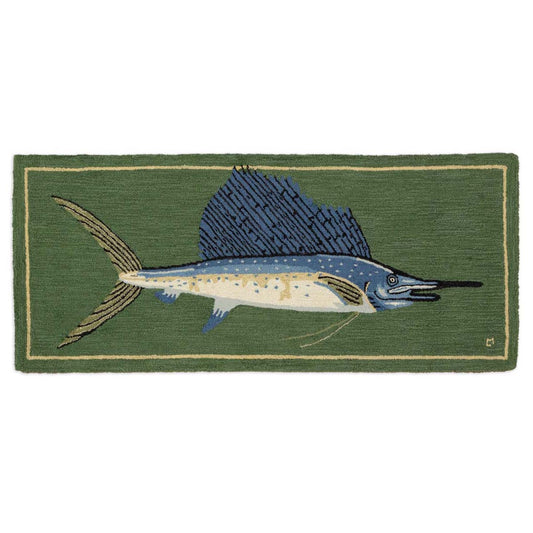 Ocean Runner Hooked Rug