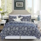 Coral Dreams Jacquard Coverlet Set - Full/Queen - OVERSTOCK