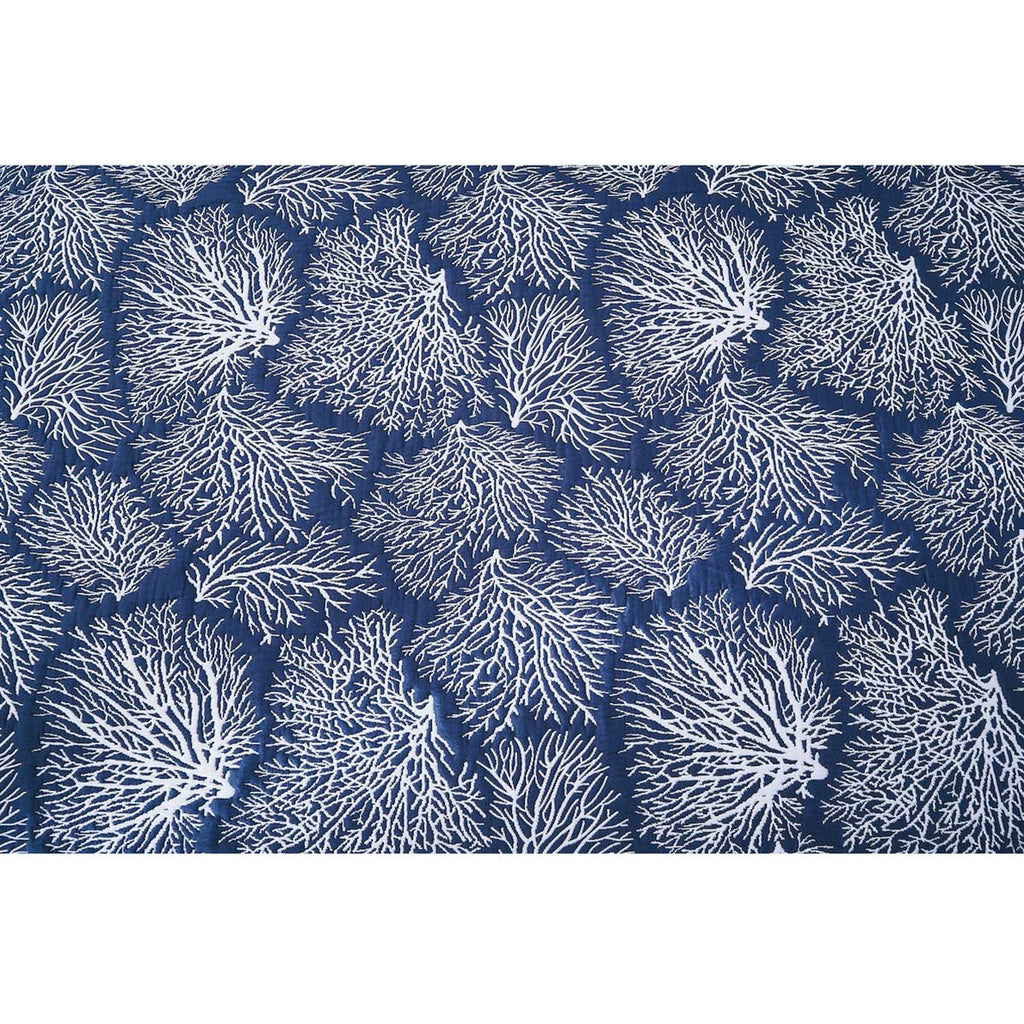 Coral Dreams Jacquard Coverlet Set - Full/Queen - OVERSTOCK