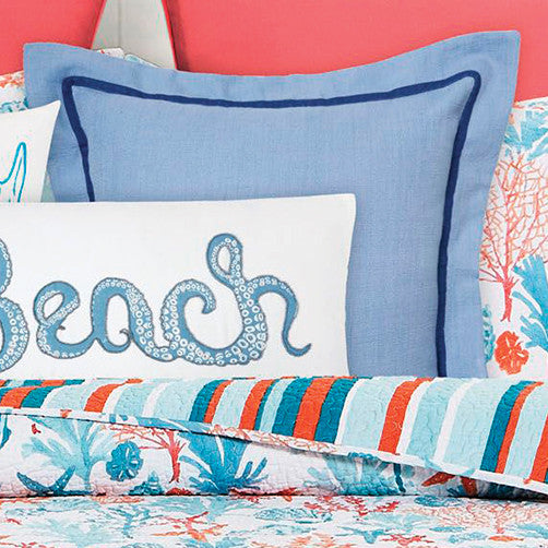 Coastal Oasis Flange Pillow - OVERSTOCK