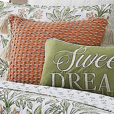 Textured Coral Accent Pillow - OVERSTOCK