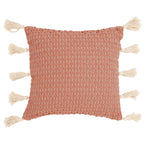 Textured Coral Accent Pillow - OVERSTOCK