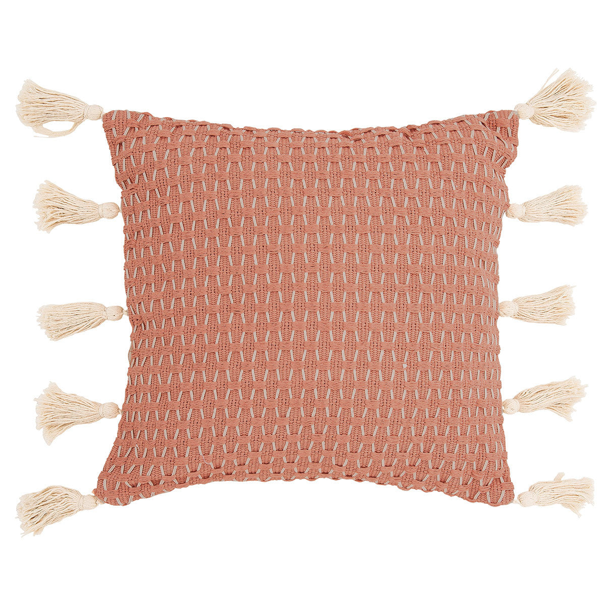 Textured Coral Accent Pillow - OVERSTOCK