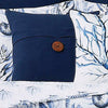 Navy Button Pillow