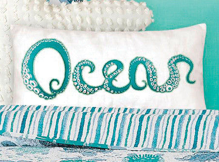 Turquoise Tentacles Pillow
