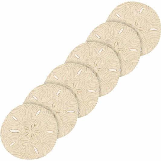 Forio Sand Dollar Placemats - Set of 6 - OVERSTOCK