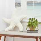 White 3-D Starfish Pillow
