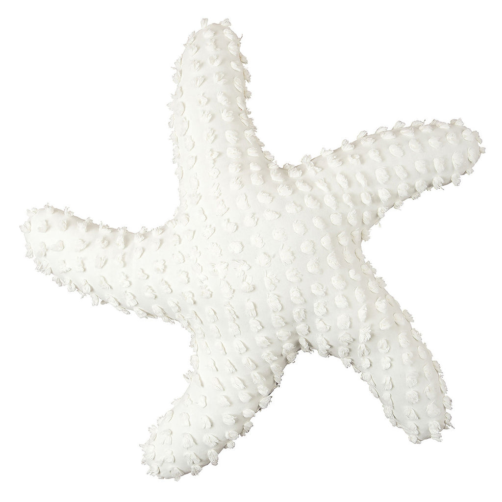 White 3-D Starfish Pillow