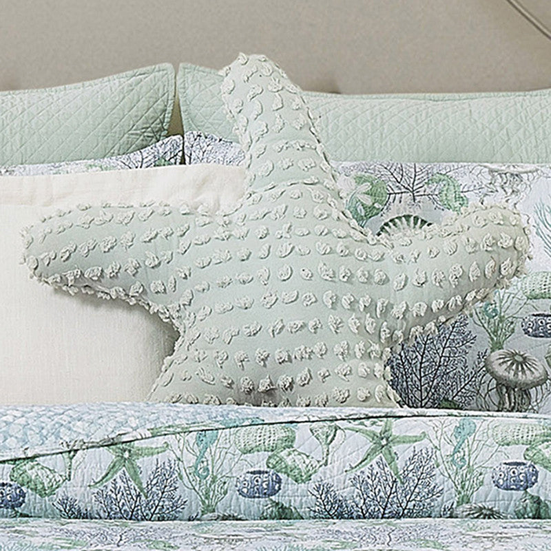 Sea Glass 3-D Starfish Pillow