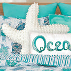 White 3-D Starfish Pillow