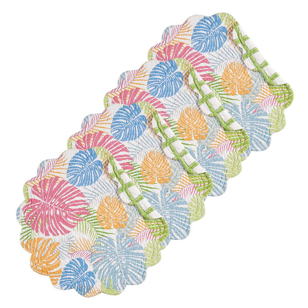 Palm Explosion Round Placemats - Set of 4 - OUT OF STOCK UNTIL 07/22/2026