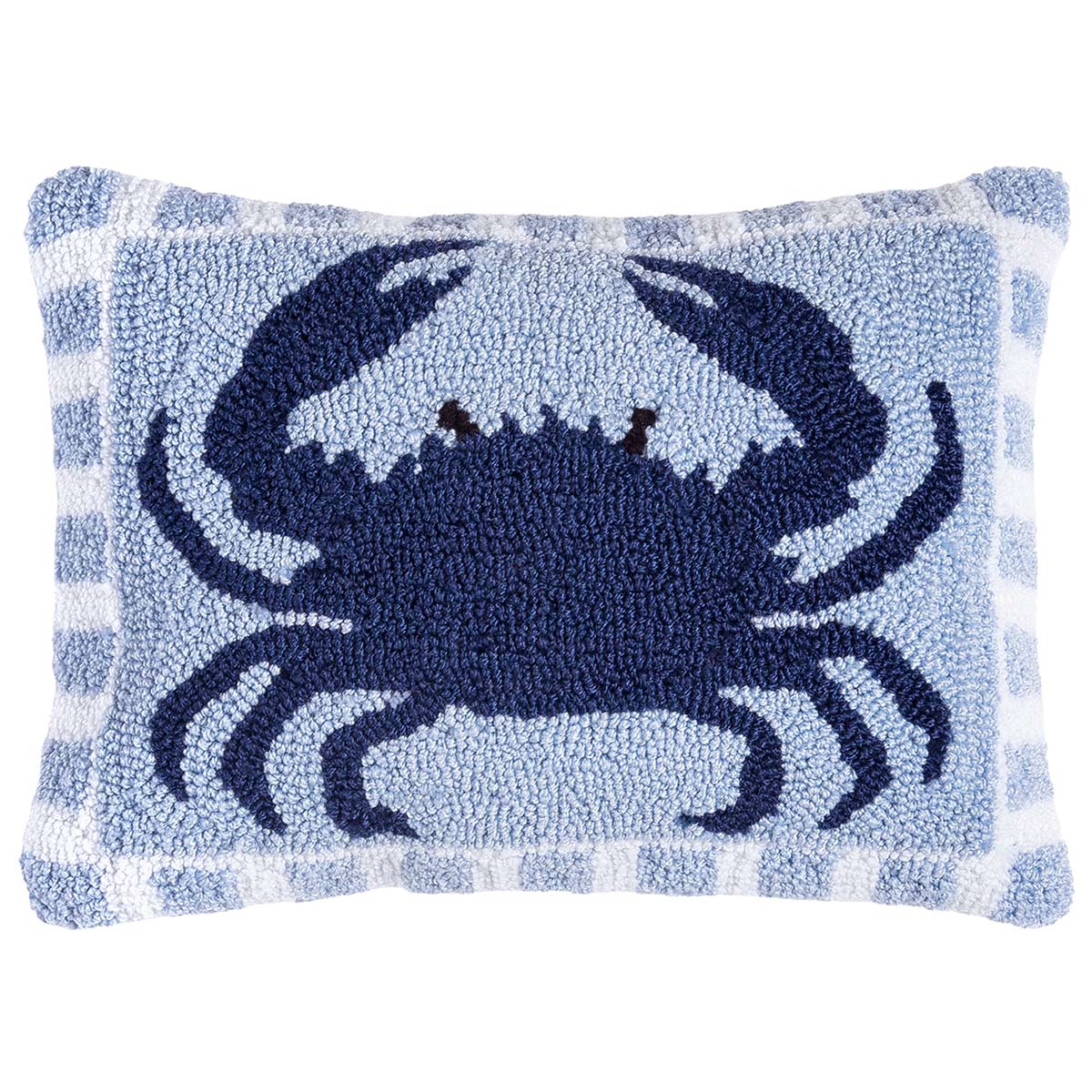Blue Crab Hooked Pillow