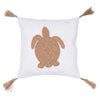 Wood Turtle Beaded Pillow