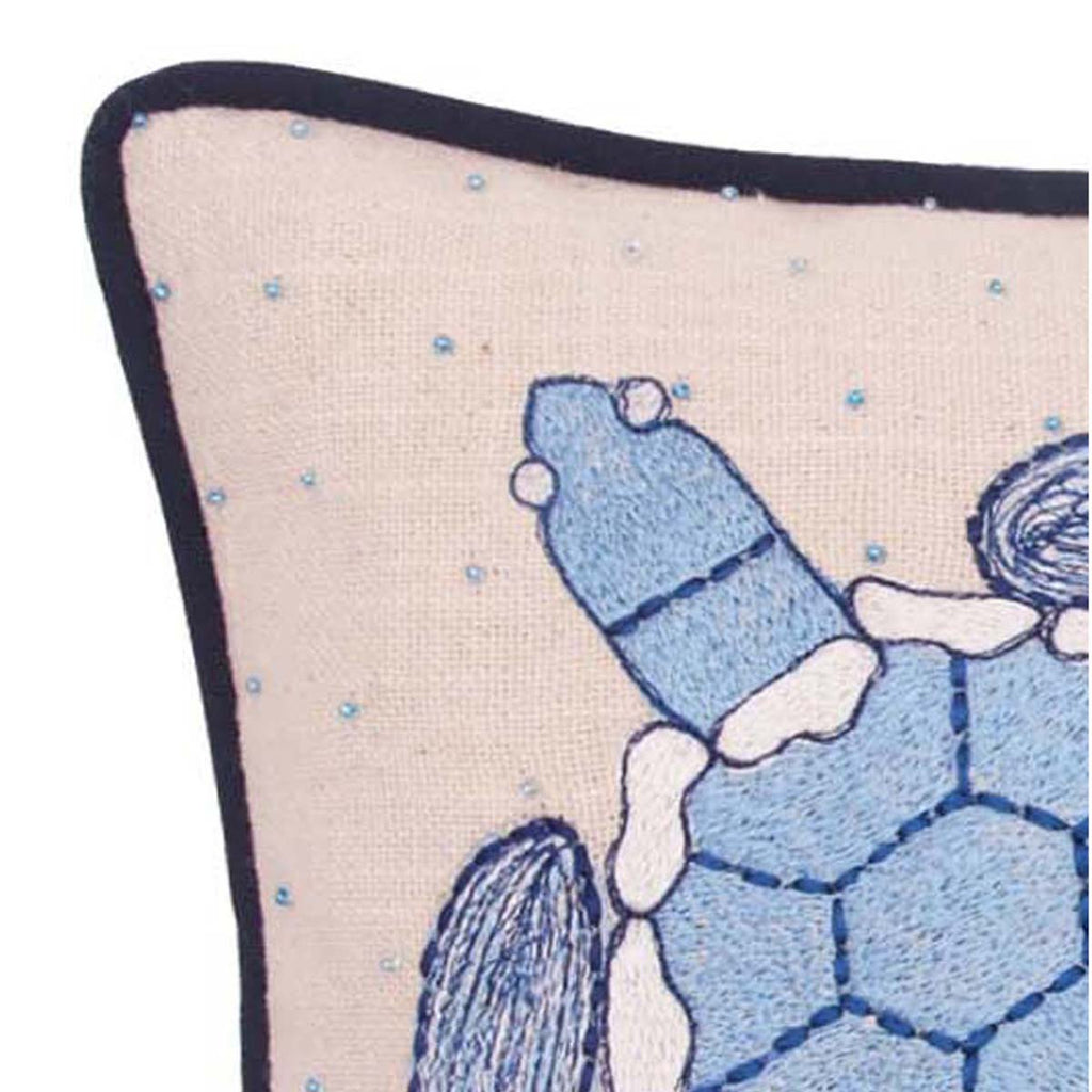 Sculpted Seas Turtle Pillow