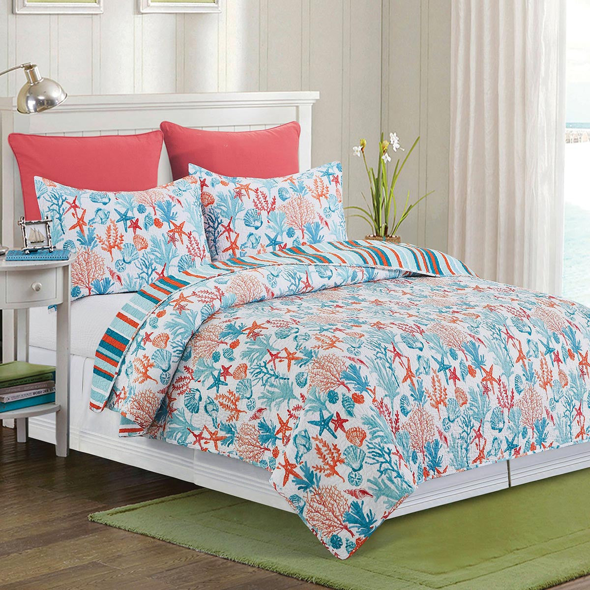 Coastal Oasis Quilt Bed Set - Full/Queen- SALE - OUT OF STOCK UNTIL 07/23/2026