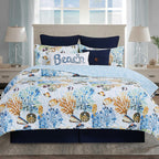 Tropical Reef Quilt Bed Set - Full/Queen