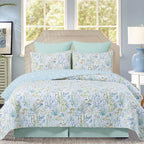 Coral Gardens Quilt Bed Set - Twin