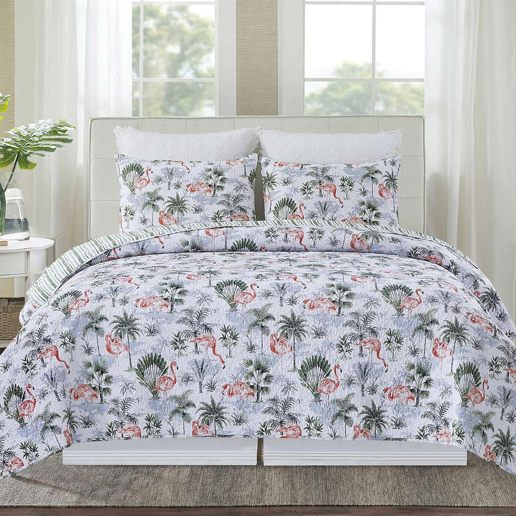 Flamingo Island Quilt Set - Twin