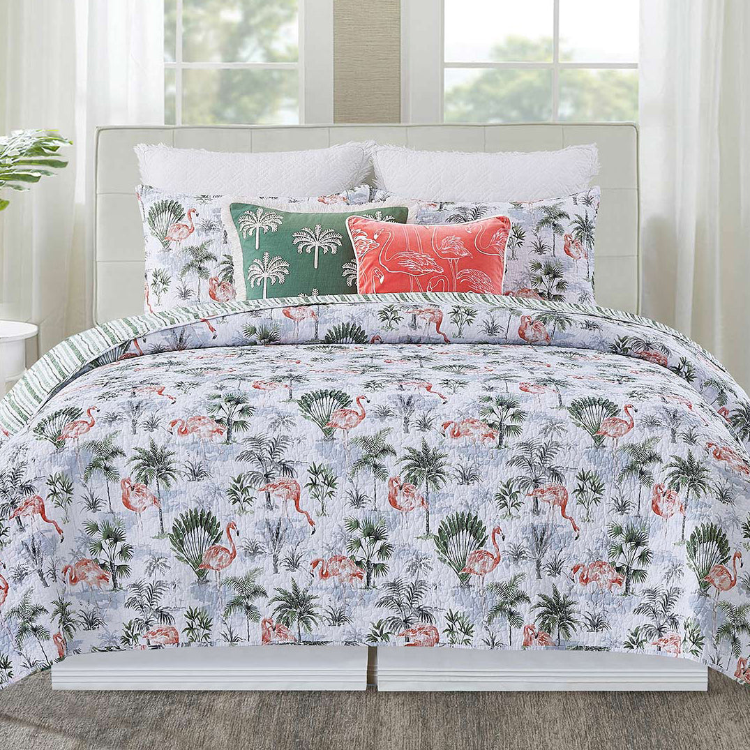 Flamingo Island Quilt Set - Full/Queen