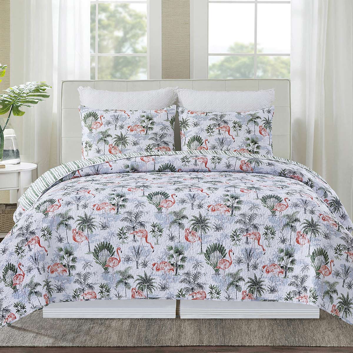 Flamingo Island Quilt Set - Full/Queen
