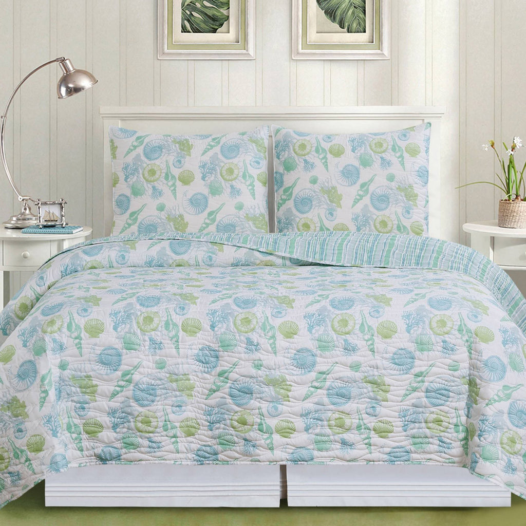 Seashore Ripples Quilt Set - Twin
