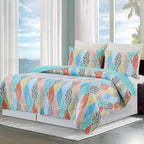 Coastal Colors Quilt Bed Set - Full/Queen