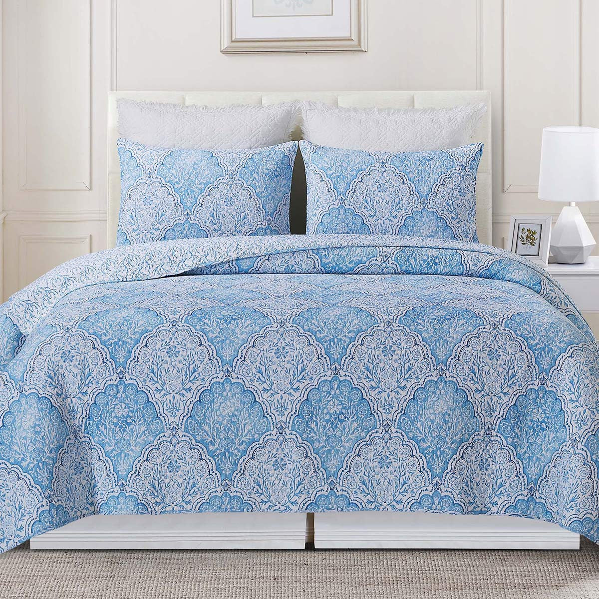Seaside Azure Quilt Bed Set - Twin
