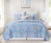 Seaside Azure Quilt Bed Set - King