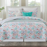 Coral Palette Quilt Set - Full/Queen