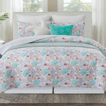 Coral Palette Quilt Set - King
