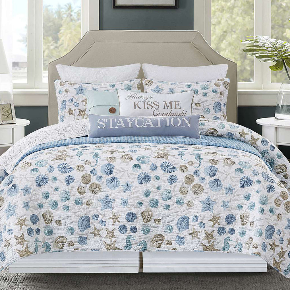Shellscape Quilt Bed Set - King