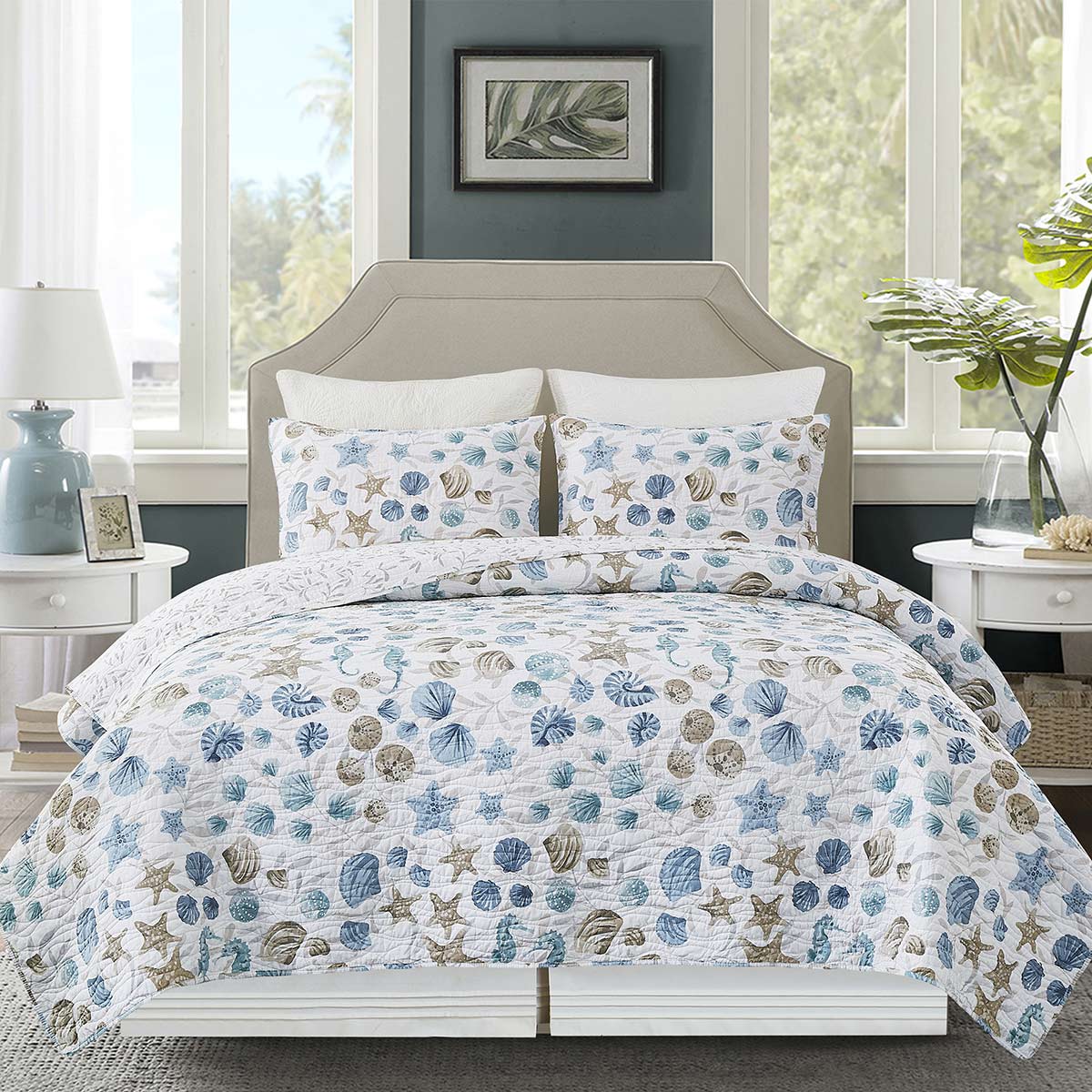Shellscape Quilt Bed Set - King