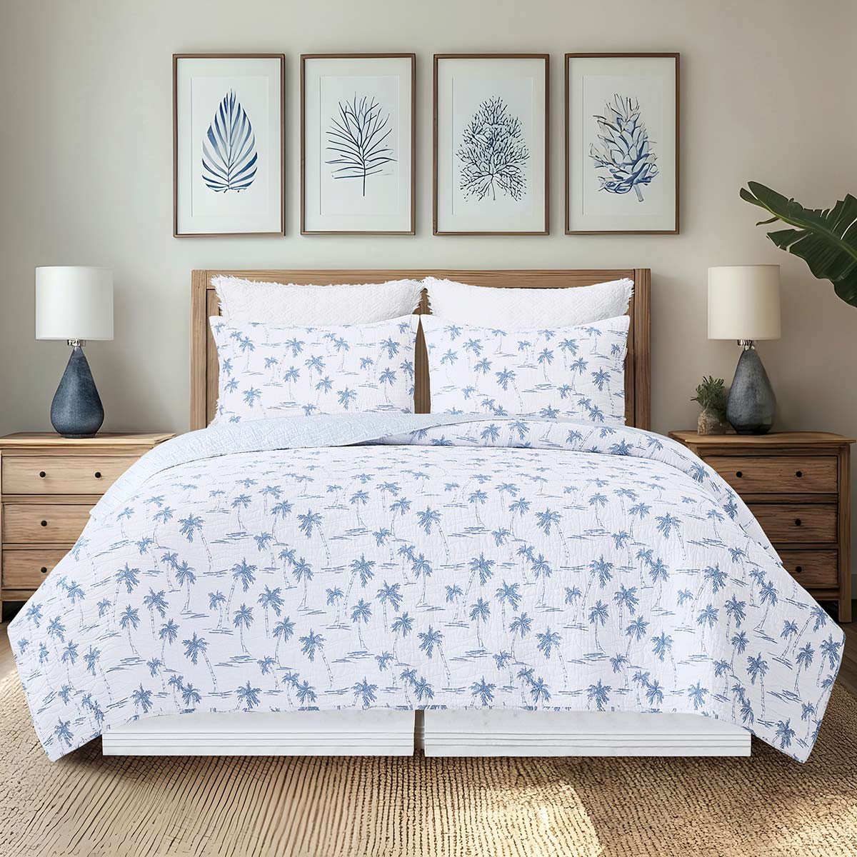 Palm Breeze Quilt Set - Twin