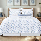 Palm Breeze Quilt Set - Full/Queen