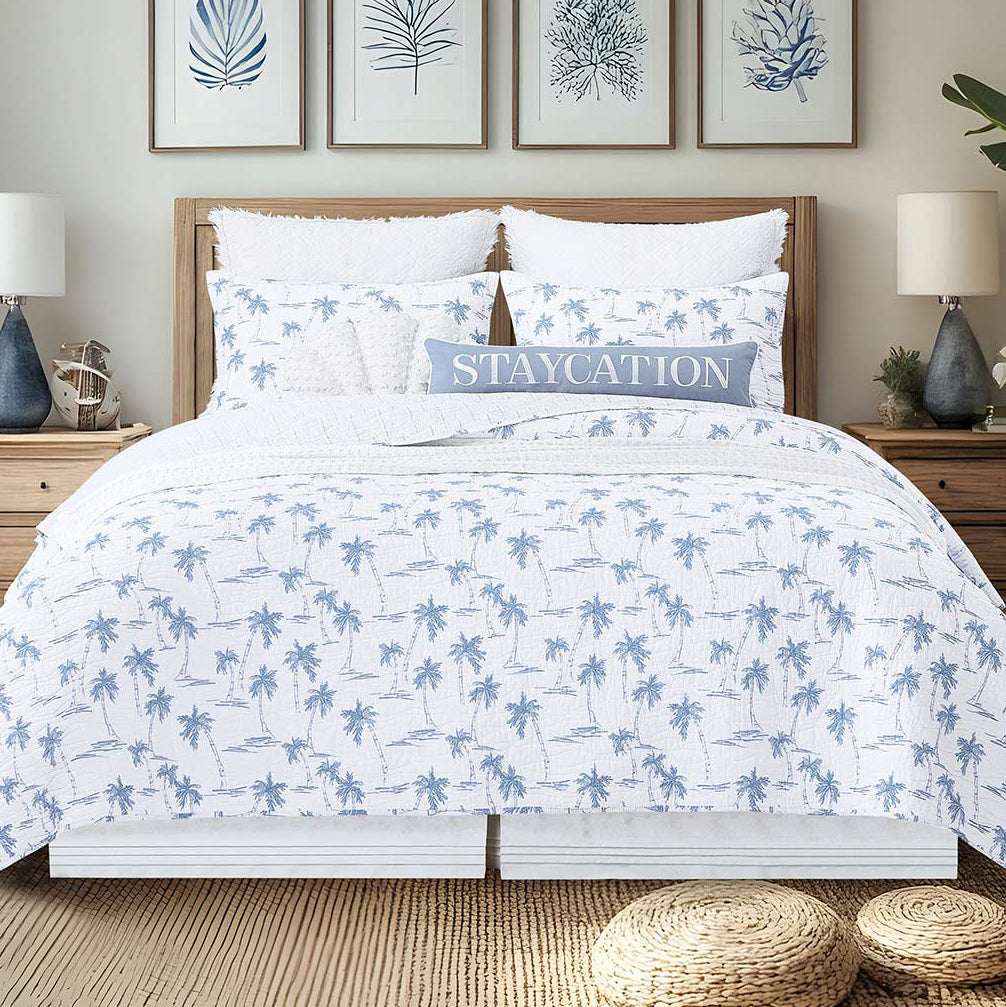 Palm Breeze Quilt Set - King