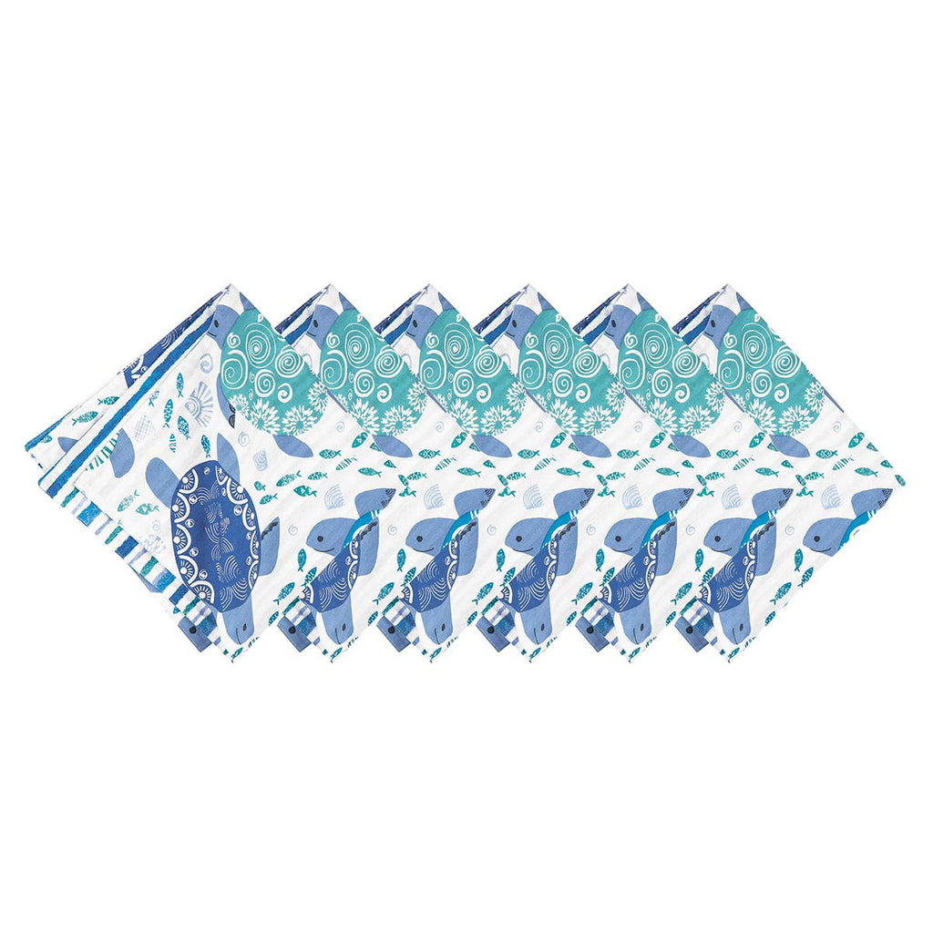 Turtle Tide Napkins - Set of 6